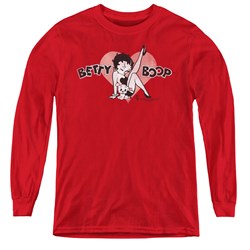 Betty Boop - Youth Vintage Cutie Pup Long Sleeve T-Shirt
