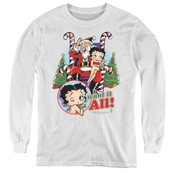 Betty Boop - Youth I Want It All Long Sleeve T-Shirt
