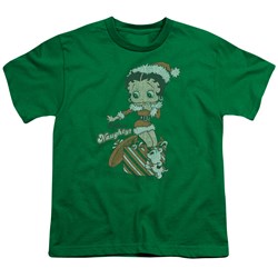 Betty Boop - Define Naughty Big Boys T-Shirt In Kelly Green