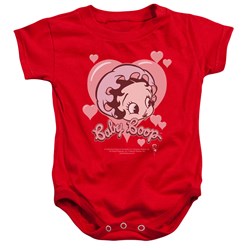 Betty Boop - Baby Heart Infant T-Shirt In Red