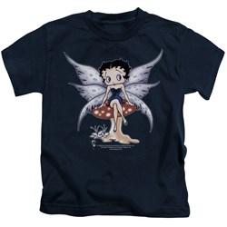 Betty Boop - Mushroom Fairy Little Boys T-Shirt In Navy