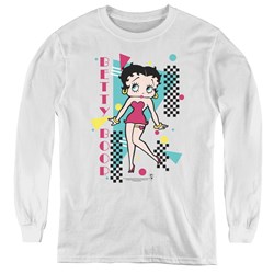 Betty Boop - Youth Booping 80S Style Long Sleeve T-Shirt