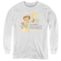 Betty Boop - Youth Hot In Hawaii Long Sleeve T-Shirt
