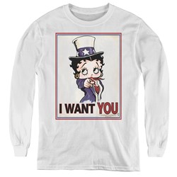 Betty Boop - Youth Auntie Boop Long Sleeve T-Shirt