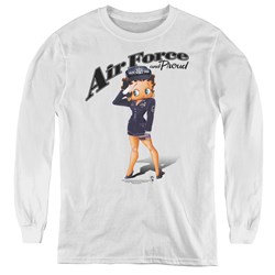 Betty Boop - Youth Air Force Boop Long Sleeve T-Shirt