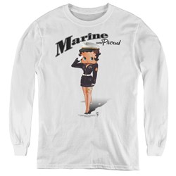 Betty Boop - Youth Marine Boop Long Sleeve T-Shirt