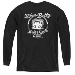 Betty Boop - Youth Chromed Logo Long Sleeve T-Shirt