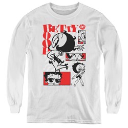 Betty Boop - Youth Stylin Snaps Long Sleeve T-Shirt