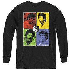 Bruce Lee - Youth Enter Color Block Long Sleeve T-Shirt