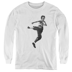 Bruce Lee - Youth Flying Kick Long Sleeve T-Shirt