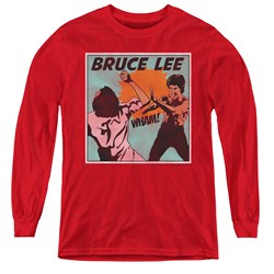 Bruce Lee - Youth Comic Panel Long Sleeve T-Shirt