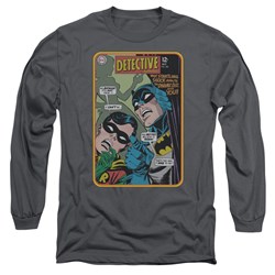 Batman - Mens Detective #380 Long Sleeve Shirt In Charcoal