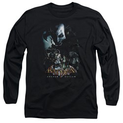 Batman - Mens Five Against One Long Sleeve Shirt In Black