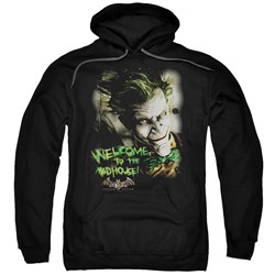 Batman - Mens Welcome To The Madhouse Hoodie