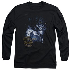 Batman - Mens Arkham Killer Croc Long Sleeve Shirt In Black