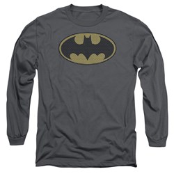 Batman - Mens Little Logos Long Sleeve Shirt In Charcoal