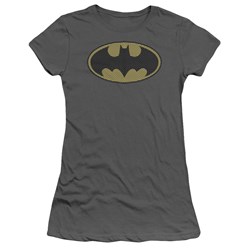 Batman - Batman Little Logos Juniors T-Shirt In Charcoal