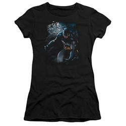 Batman - Light Of The Moon Juniors T-Shirt In Black