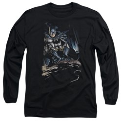 Batman - Mens Perched Long Sleeve T-Shirt
