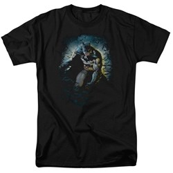 Batman - Bat Cave Adult T-Shirt In Black
