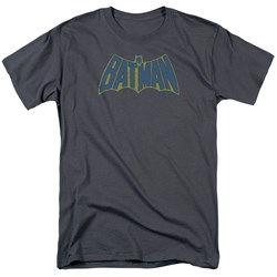Batman - Sketch Logo Adult T-Shirt In Charcoal