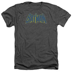 Batman - Mens Sketch Logo T-Shirt In Charcoal
