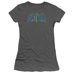 Batman - Sketch Logo Juniors T-Shirt In Charcoal