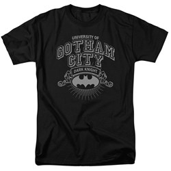 Batman - University Of Gotham Adult T-Shirt In Black