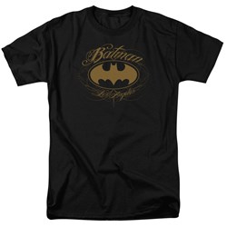 Batman - Batman La Adult T-Shirt In Black