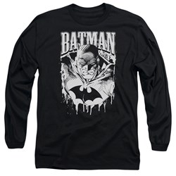 Batman - Mens Bat Metal Long Sleeve T-Shirt