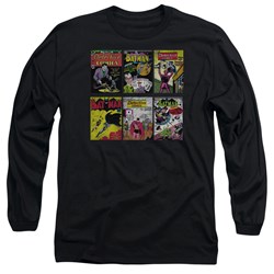 Batman - Mens Bm Covers Long Sleeve Shirt In Black