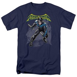 Batman - Nightwing Adult T-Shirt In Navy