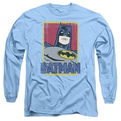 Batman - Mens Primary Long Sleeve Shirt In Carolina Blue