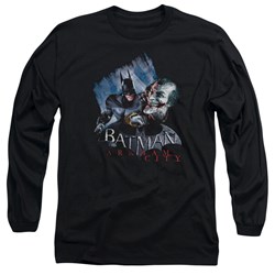 Batman: Arkham City - Mens Joke'S On You! Long Sleeve Shirt In Black