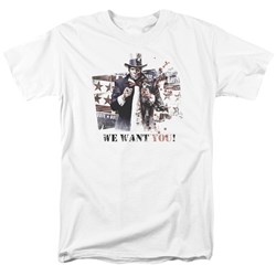 Batman: Arkham City - We Want You Adult T-Shirt In White