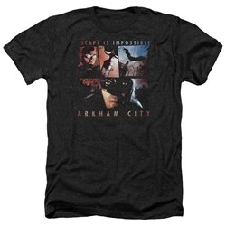 Arkham City - Mens Escape Is Impossible Heather T-Shirt