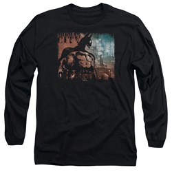 Batman: Arkham City - Mens City Knockout Long Sleeve Shirt In Black