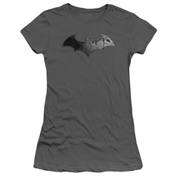 Batman: Arkham City - Bat Logo Juniors T-Shirt In Charcoal