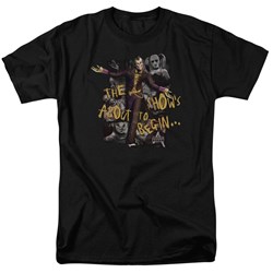 Batman: Arkham City - About To Begin Adult T-Shirt In Black