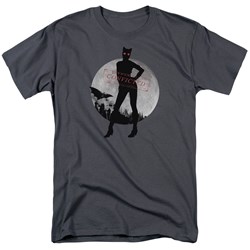 Batman: Arkham City - Catwoman Convicted Adult T-Shirt In Charcoal