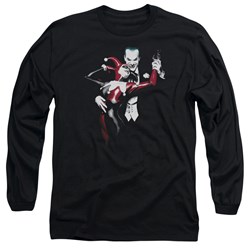 Batman - Mens Harley And Joker Long Sleeve Shirt In Black