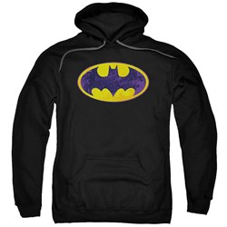 Batman - Mens Bm Neon Distress Logo Hoodie