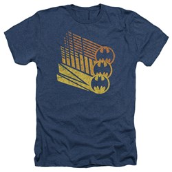 Batman - Mens Bat Signal Shapes T-Shirt In Navy