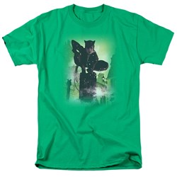 Batman - Mens Catwoman #63 Cover T-Shirt In Kelly Green