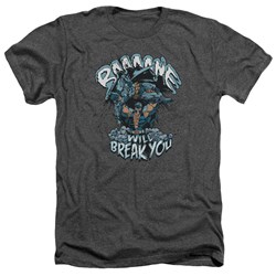 Batman - Mens Bane Will Break You T-Shirt In Charcoal