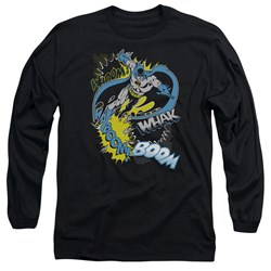 Batman - Mens Bat Effects Long Sleeve Shirt In Black