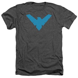 Batman - Mens Nightwing Symbol Heather T-Shirt