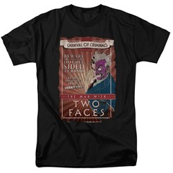 Batman - Mens Two Faces T-Shirt In Black