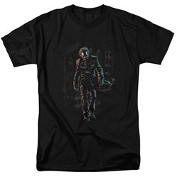 Batman - Mens Joker Leaves Arkham T-Shirt In Black