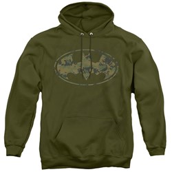 Batman - Mens Marine Camo Shield Pullover Hoodie